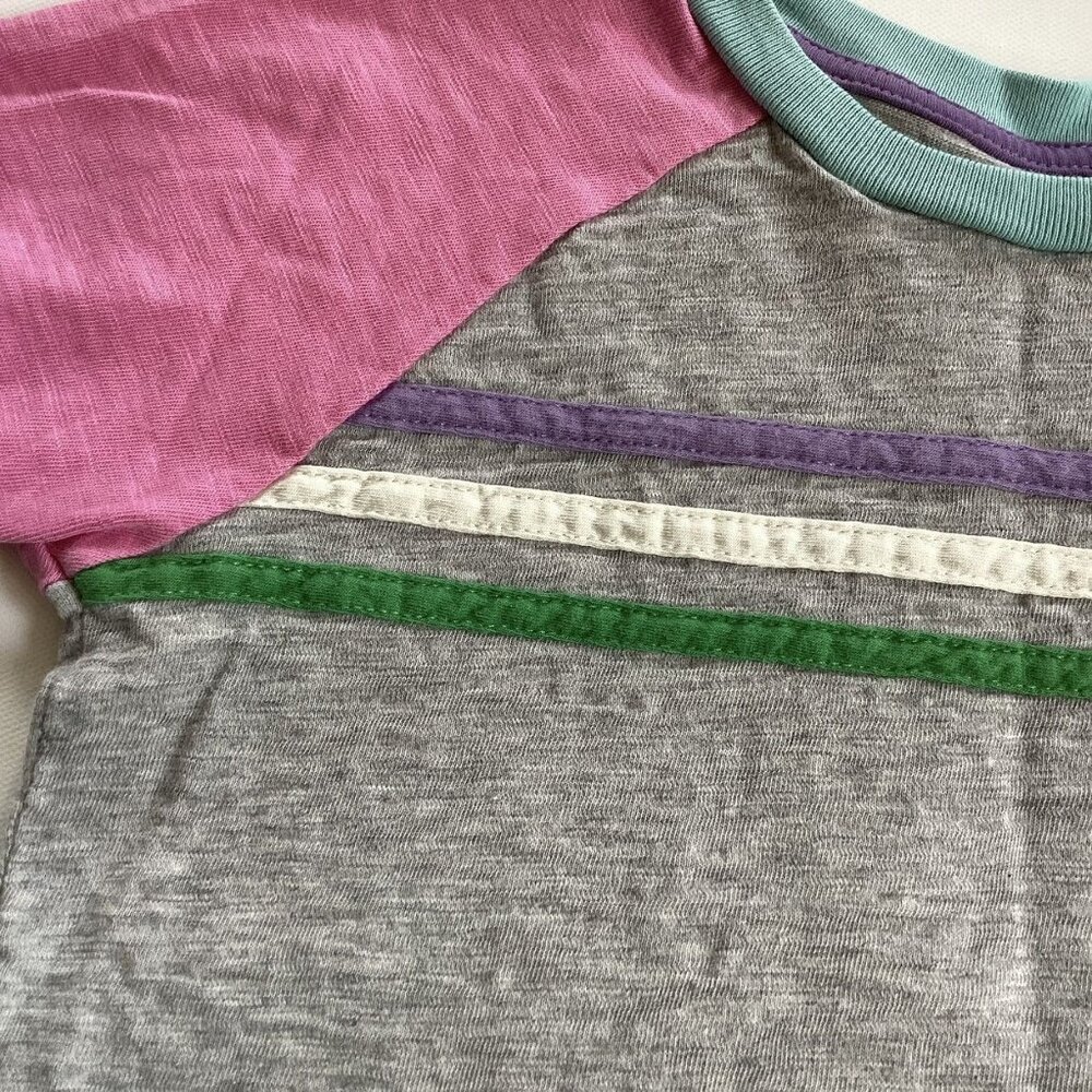 Mini Boden Raglan Stripe T-shirt - Picture 2 of 5